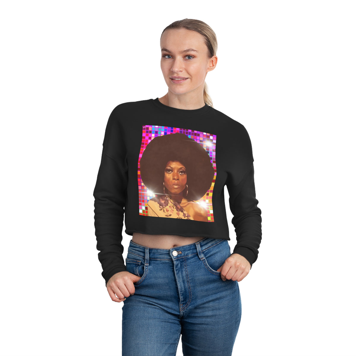 Diana Disco Women's Cropped Sweatshirt