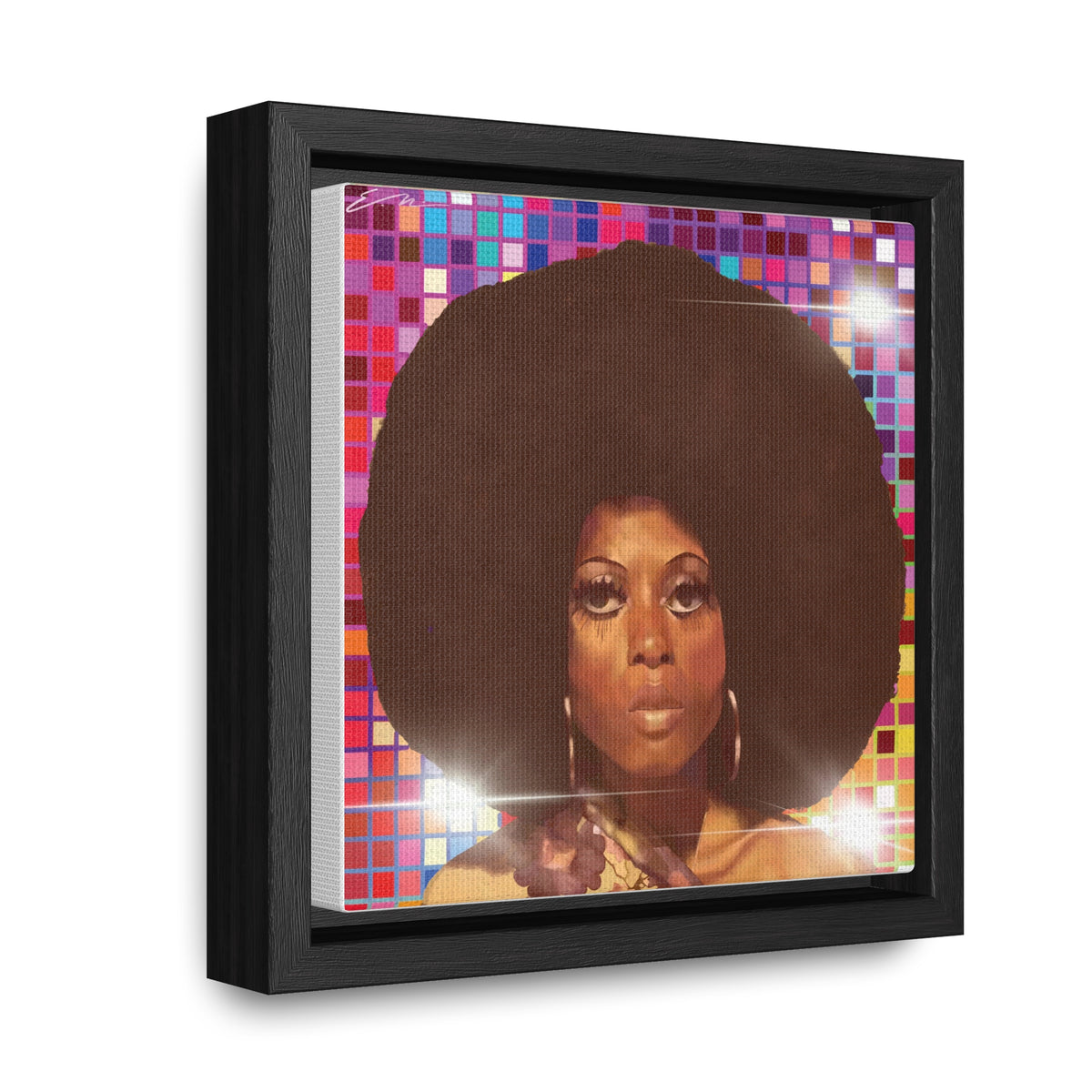 Diana Disco Gallery Canvas Wraps, Square Frame