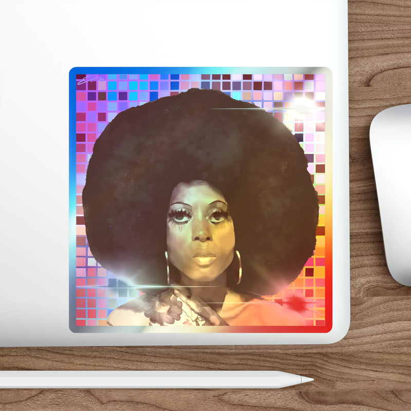 Diana Disco Holographic Die-cut Stickers