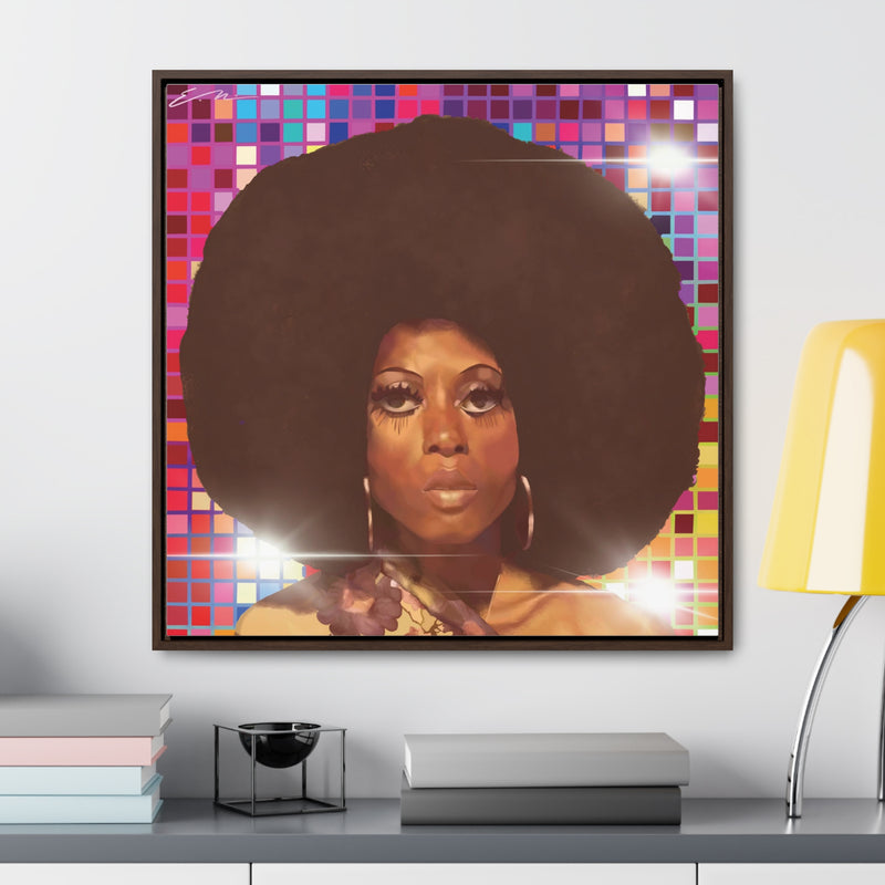 Diana Disco Gallery Canvas Wraps, Square Frame