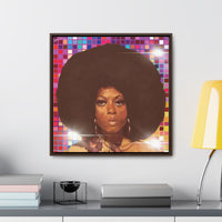 Diana Disco Gallery Canvas Wraps, Square Frame