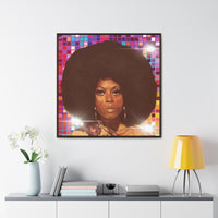 Diana Disco Gallery Canvas Wraps, Square Frame