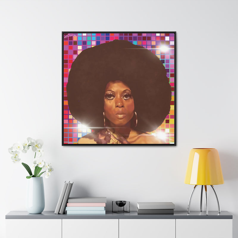 Diana Disco Gallery Canvas Wraps, Square Frame