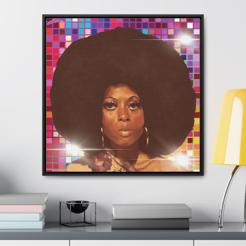 Diana Disco Gallery Canvas Wraps, Square Frame