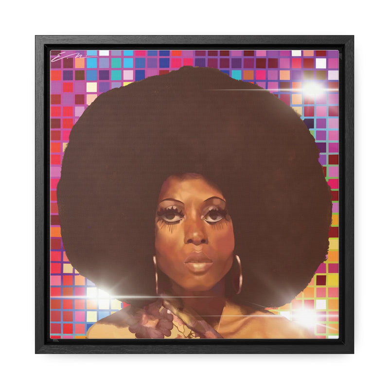 Diana Disco Gallery Canvas Wraps, Square Frame