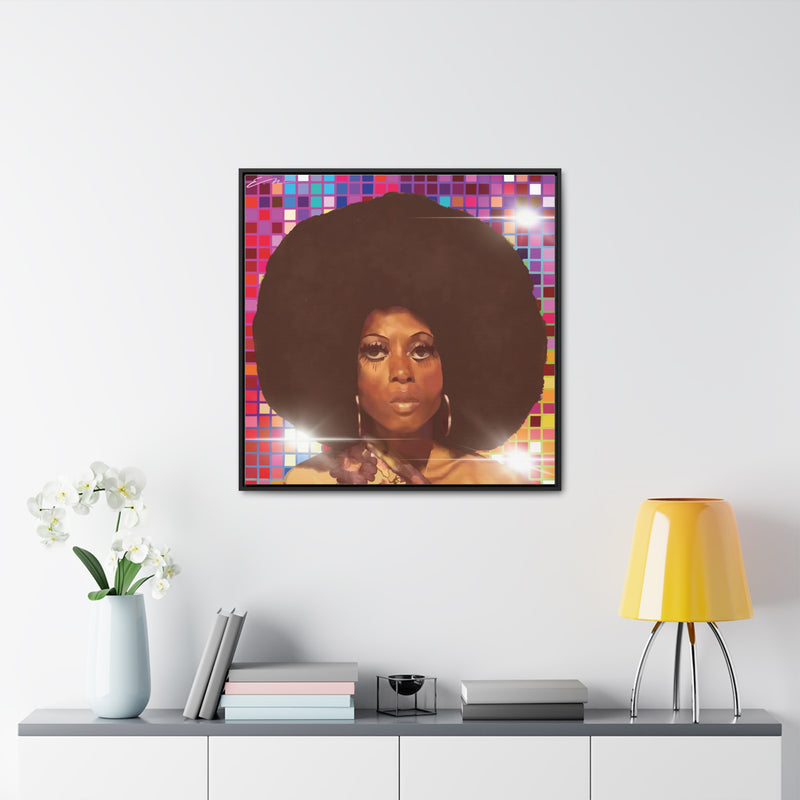 Diana Disco Gallery Canvas Wraps, Square Frame