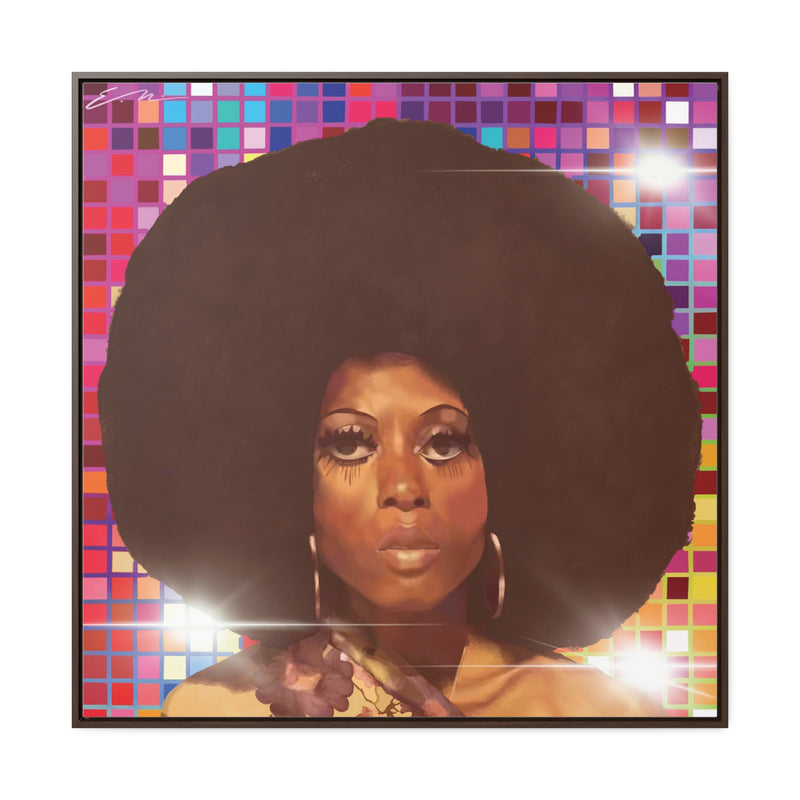 Diana Disco Gallery Canvas Wraps, Square Frame