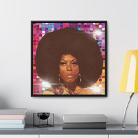 Diana Disco Gallery Canvas Wraps, Square Frame