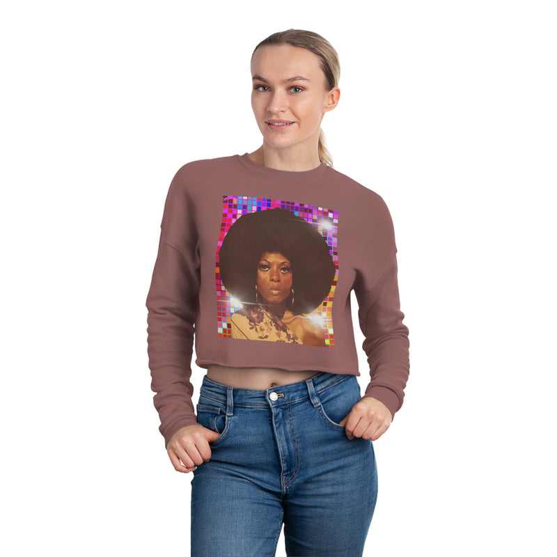 Diana Disco Women's Cropped Sweatshirt